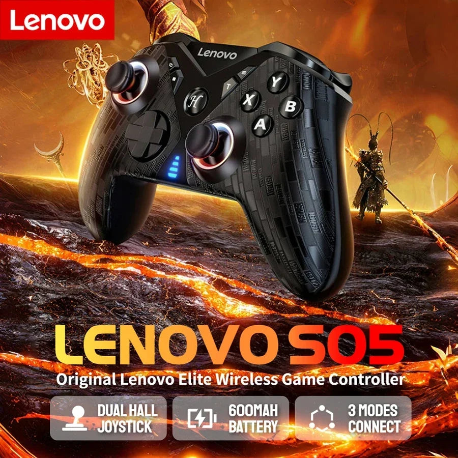 Lenovo S05 Tri-Mode Wireless Controller for Switch, Android, PC
