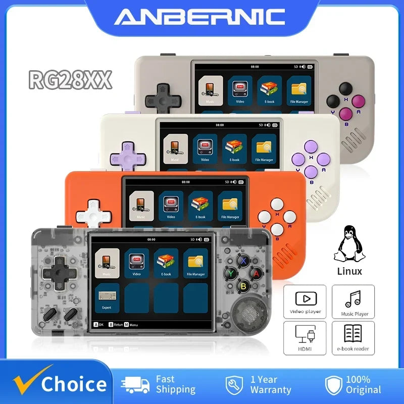 Anbernic RG28XX Handheld, 2.83-inch IPS, Linux, 3100mAh