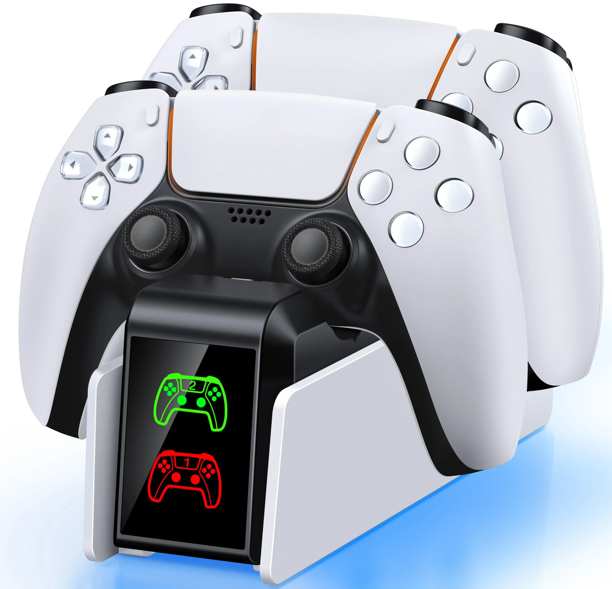 FC400 PS5 Controller Charger  LED light Dual Stand Charger Dock PS5 Controller Charging Station Accessories for PlayStation 5