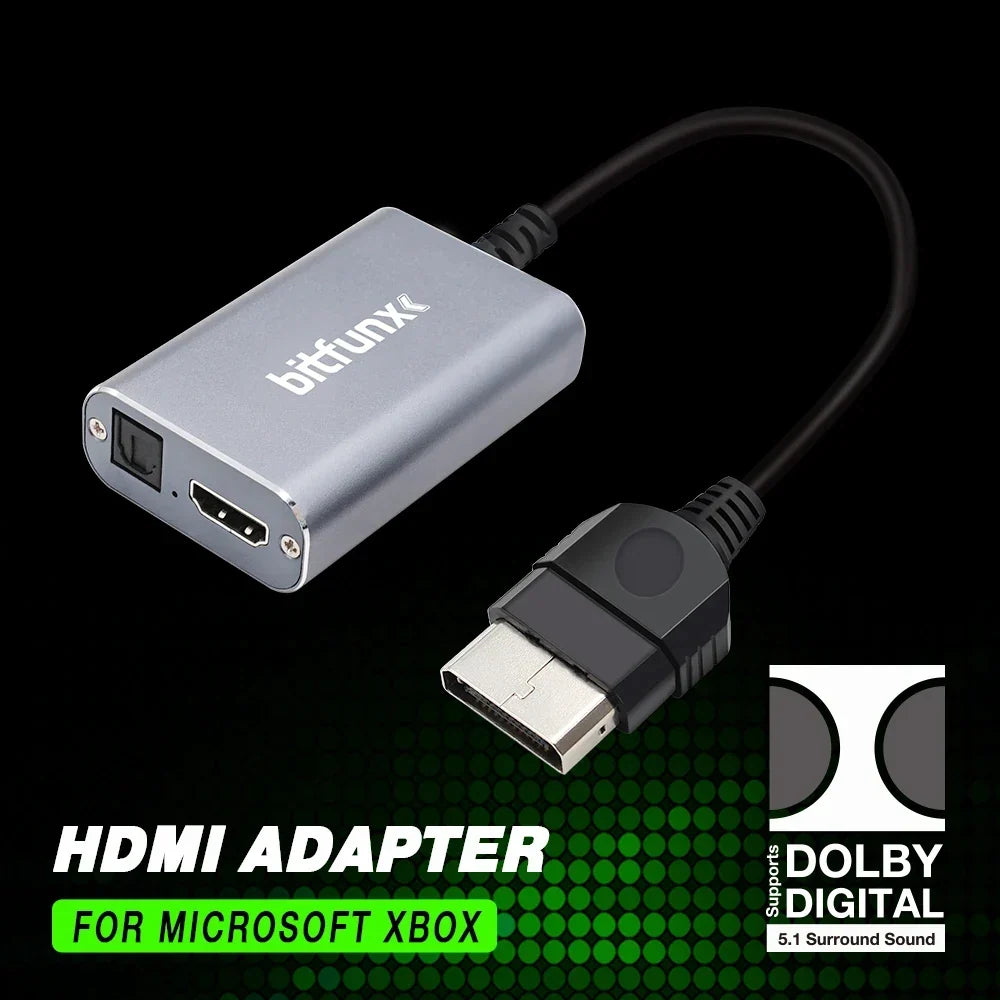 Bitfunx HDMI Adapter for Xbox Classic with 5.1 Dolby Digital