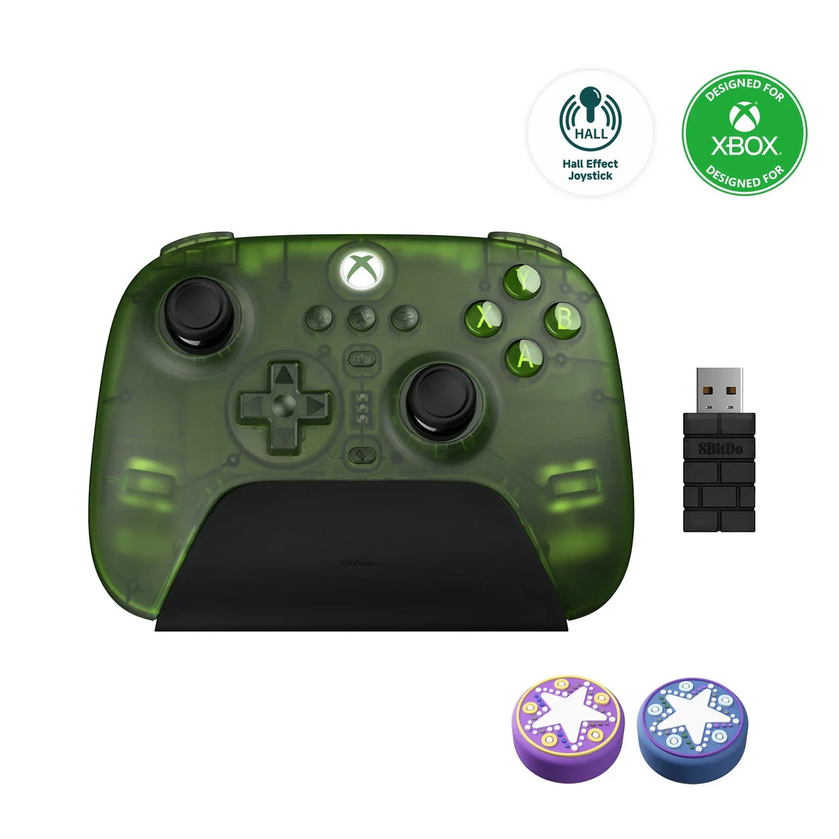 8BitDo Ultimate 3-mode Controller Gamepad with Hall Effect Joysticks for Xbox Series X S, Xbox One, PC Windows 10 11 and Android