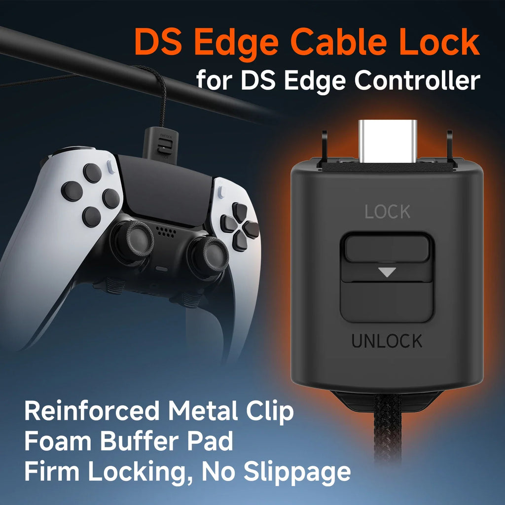 Interface Lock Connector Housing Lock the USB Cable to PS5 Edge Controller Fixed Charging Cable Lock Gamepad Gaming Accessories