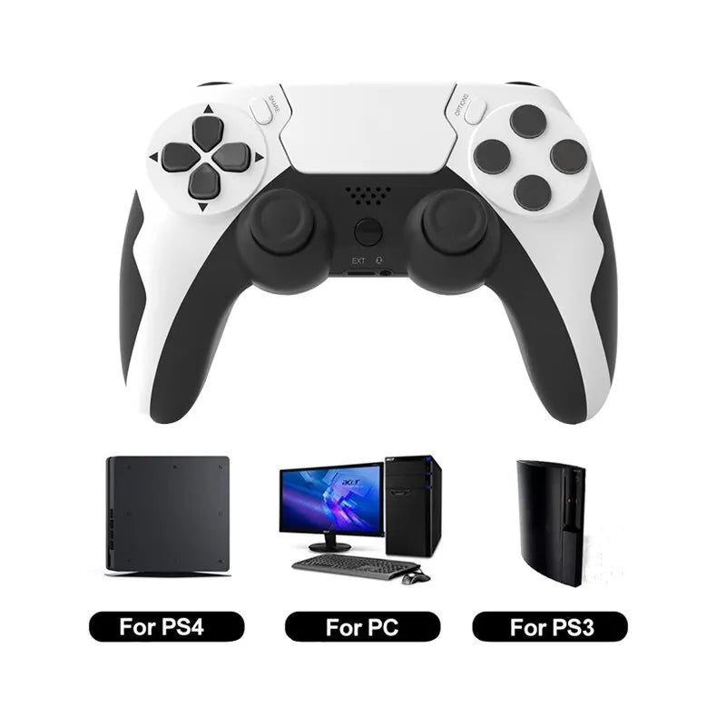 GAMINJA P48 Wireless Gamepad with Six Axis Gyroscope Game Controller For PS4 PS3 Console Win 7 8 10 Dual Vibration PC Joystick