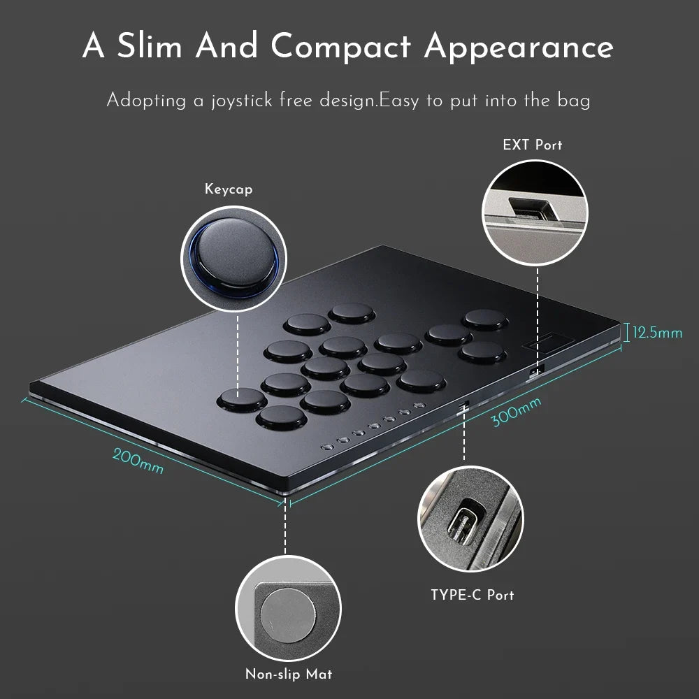 Haute42 Cosmox Leverless Controller for PC, PS5, PS4, Xbox, Steam