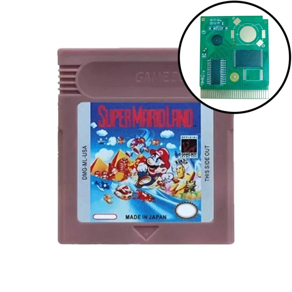 GBC Game Cartridge, Wario Land, Donkey Kong and Mario Selections