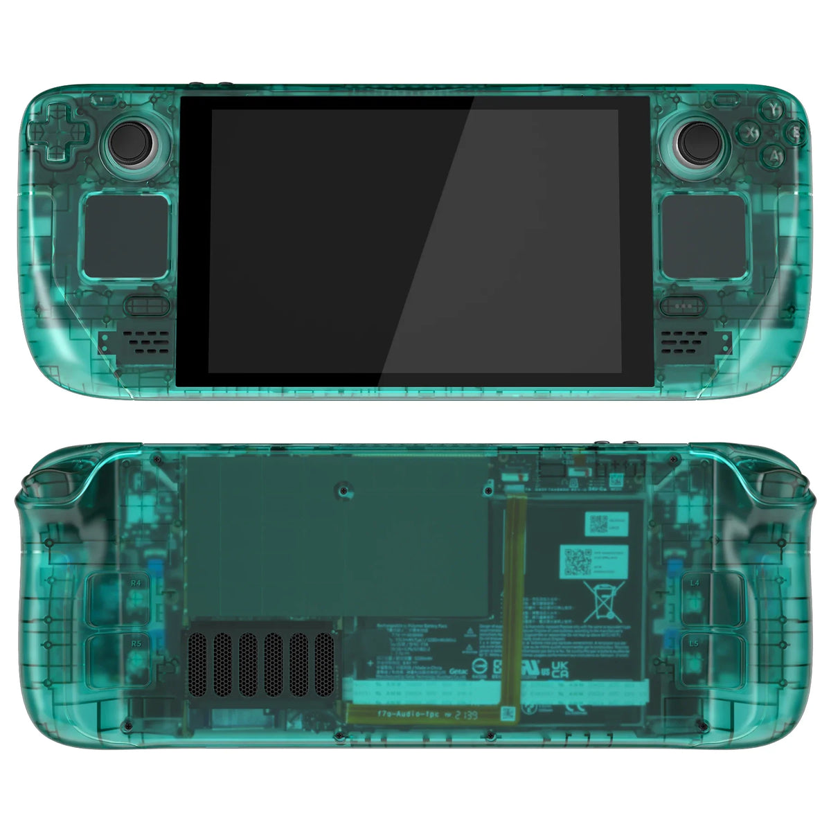 eXtremeRate Steam Deck Clear DIY Shell, LCD or OLED