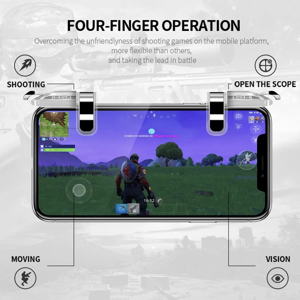DATA FROG Mobile Gamepad Trigger for L1R1 Shooter, PUBG