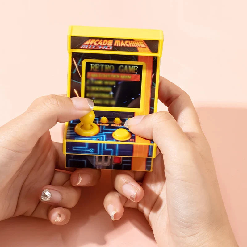 Retro Mini 8-Bit Arcade Handheld Game Console with Joystick 1.8 Inch Screen Portable Game Console Built-in 152 Games Kids Gift