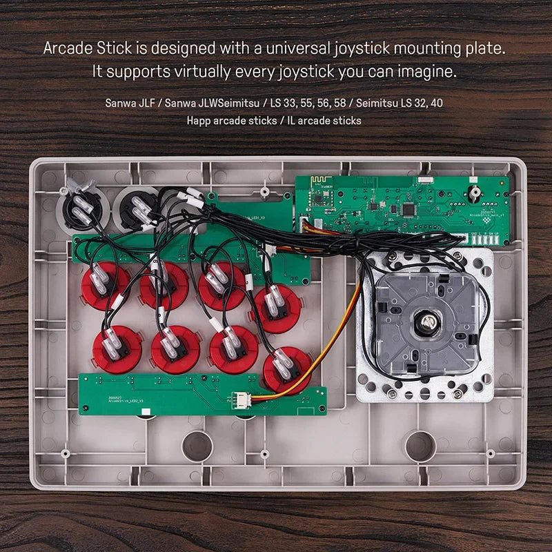 8BitDo Arcade Stick Tri-mode Bluetooth 2.4G USB-C Wired 8 Buttons Fighting Joystick Controller Macro Turbo Rechargeable Ultimate