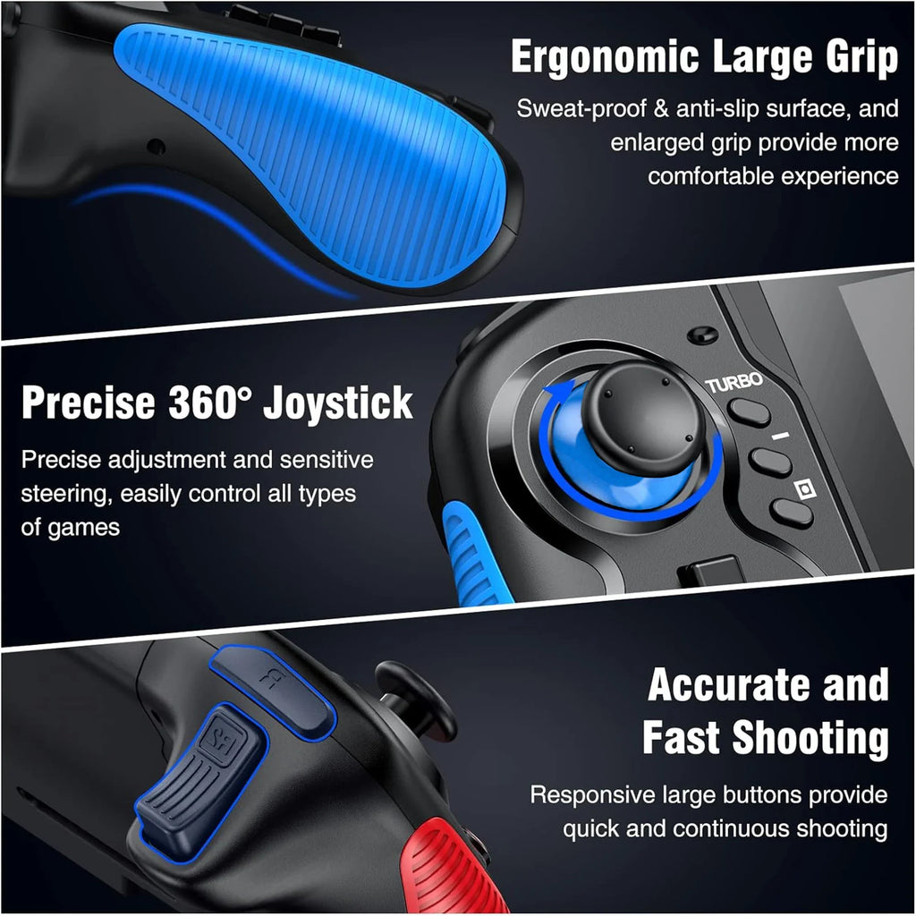 Dual Color Wired Gamepad with 6-axis Somatosensory and Dual Vibration For Switch Gaming Console STK-7037A&B
