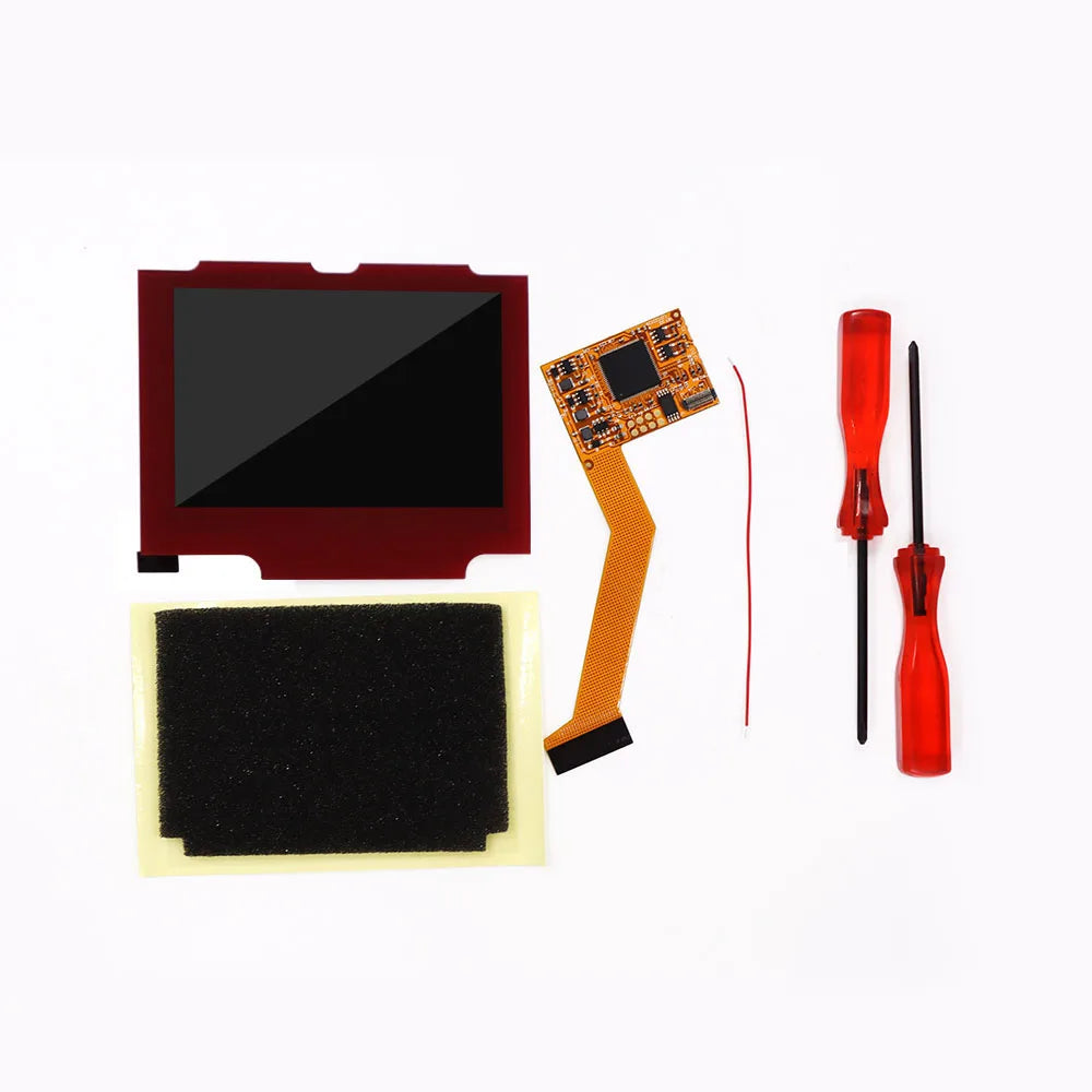 HISPEEDIDO For GBA SP V2 Screen Set IPS LCD Backlight Screen High Brightness Laminated Display LCD Set W/Housing
