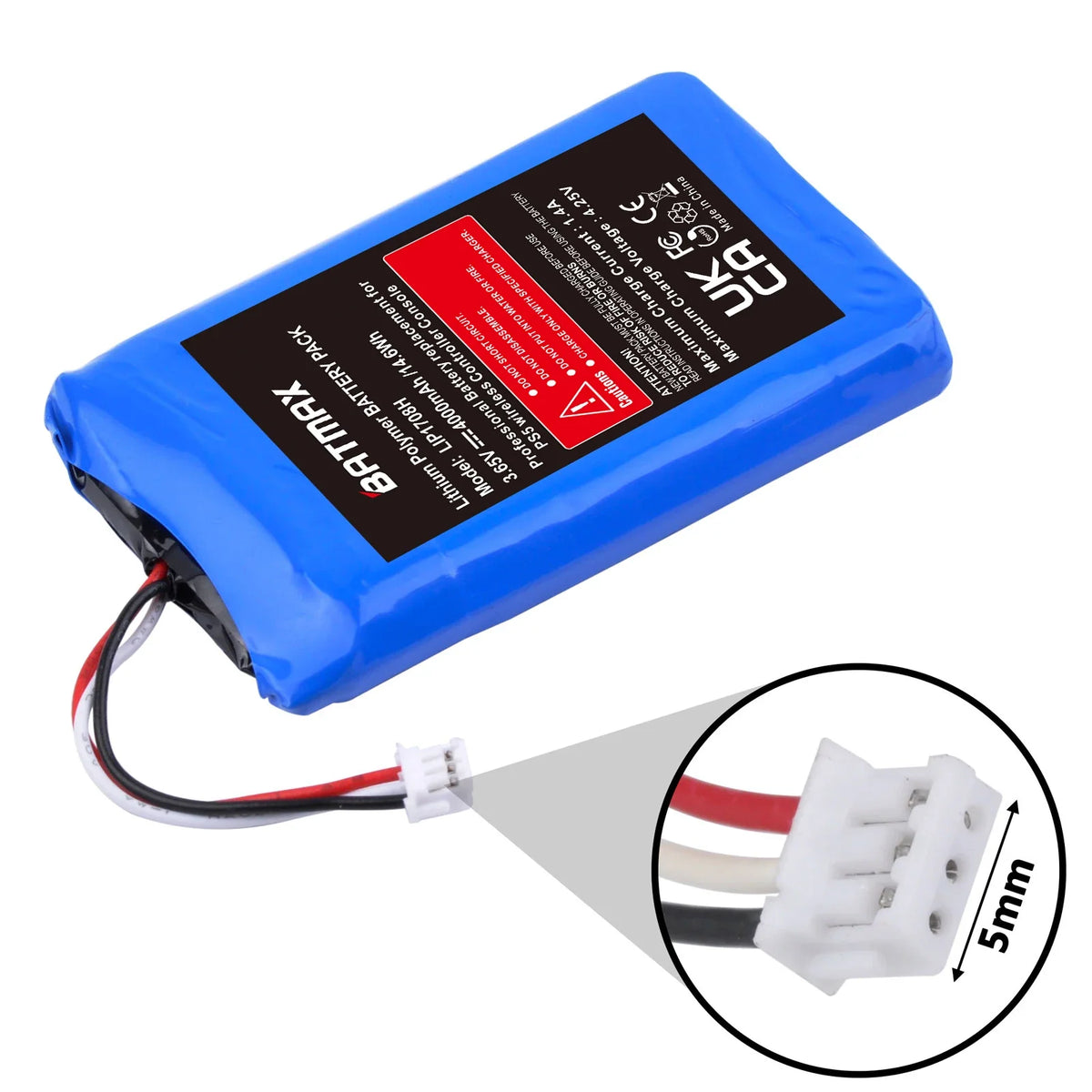 Batmax 4000mAh LIP1078 Battery for PS5 DualSense, with Tools