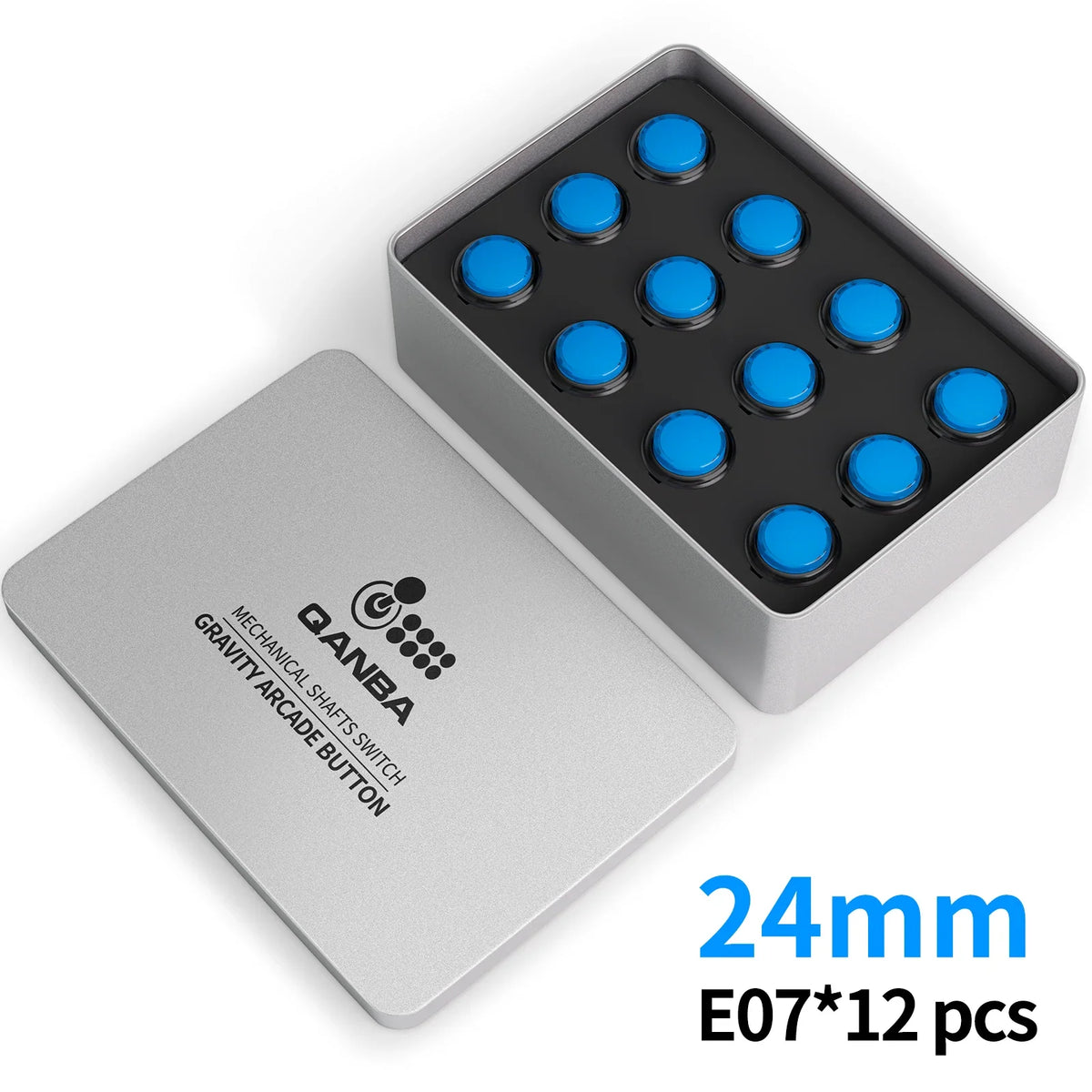 Qanba Gravity KS Silent Arcade Push Button 24mm/30mm Snap-in