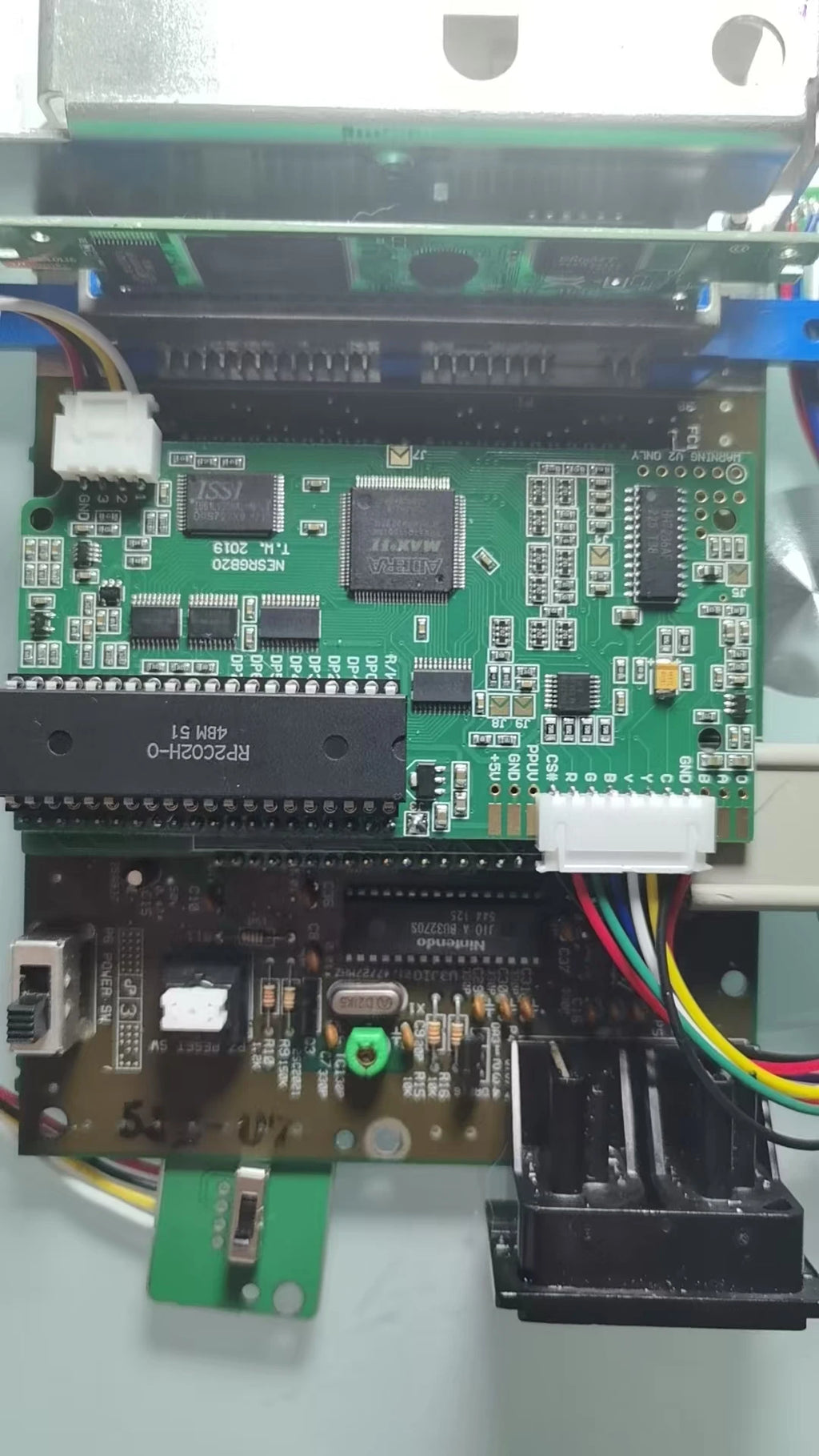 Nes Rgb Output Mod Kit N64 Av Famicom  Consoles Chip Video Retro Games Console Nes Pcb Rgb Fc Kit Motherboard Atop Loader
