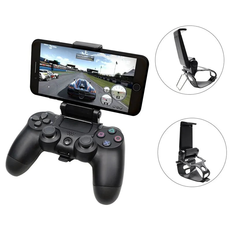 For PS4 Controller Mount Hand Grip Mobile Cell Phone Stand For PlayStation 4 Gamepad Accessories For Samsung S9 S8 Clip Holder