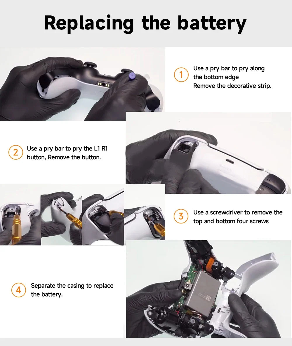 PALO 4000mAh Battery for PS5 Controller LIP1708, Rechargeable