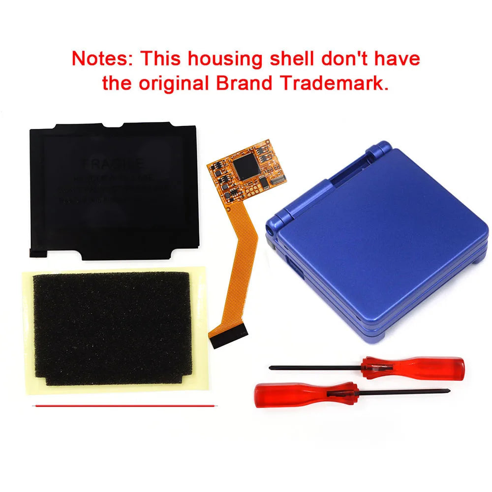 HISPEEDIDO GBA SP IPS V2 LCD Screen Kit, 5 Levels Brightness