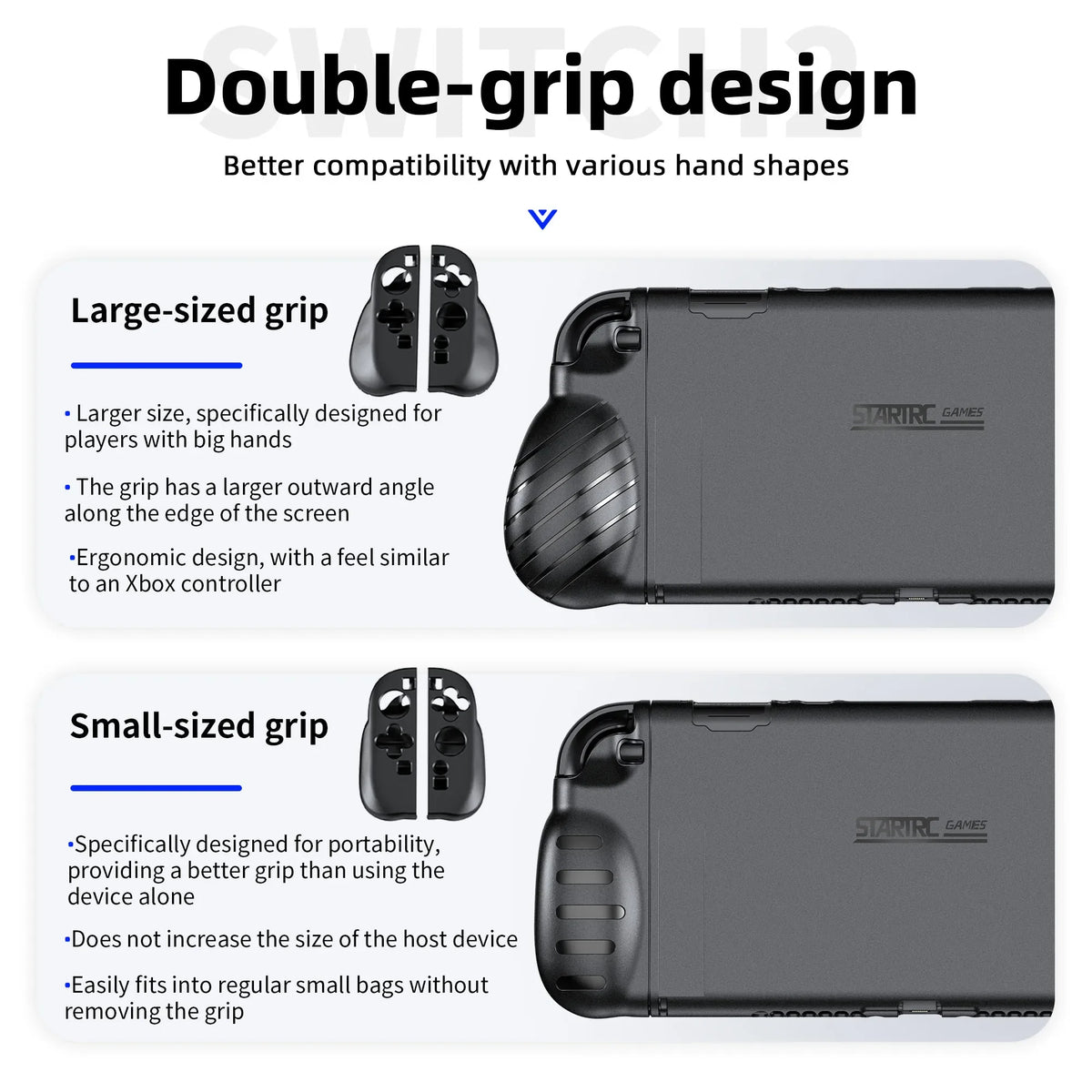 1set Protector Case for Switch 2 Grip Shell for Switch 2 Game Console  Accessories PC TPU Case for Nintendo Switch 2 Controller