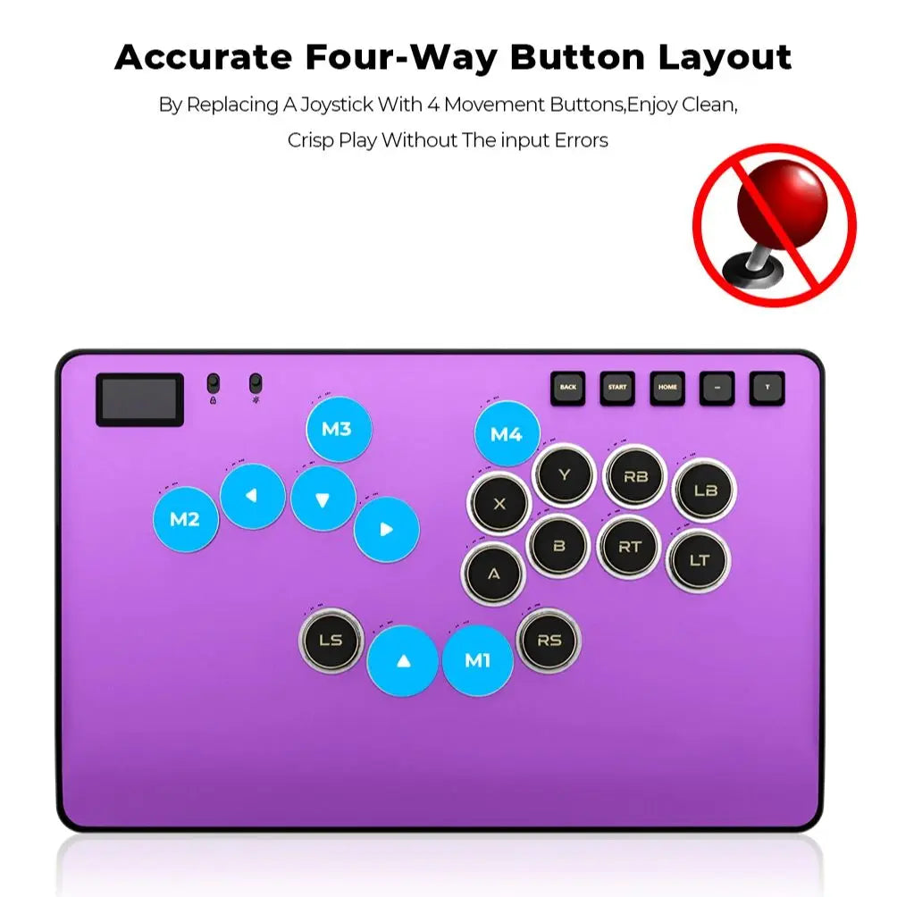 Haute42 C-AT Aluminum Alloy Magnetic Hitbox Leverless Controller Stickless Fightstick for PC/PS4/PS5 Stickless Hitbox Keyboard