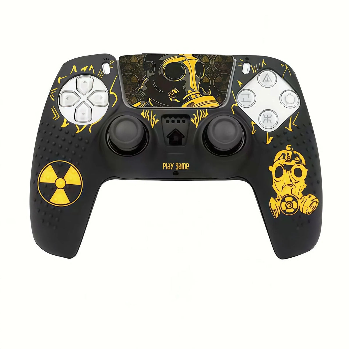 Anti-Slip Silicone Protective Skin For PS5 Controller Cover Case Compatible with PS5 Controller with 2 Thumb Grip Cap 1 Sticker