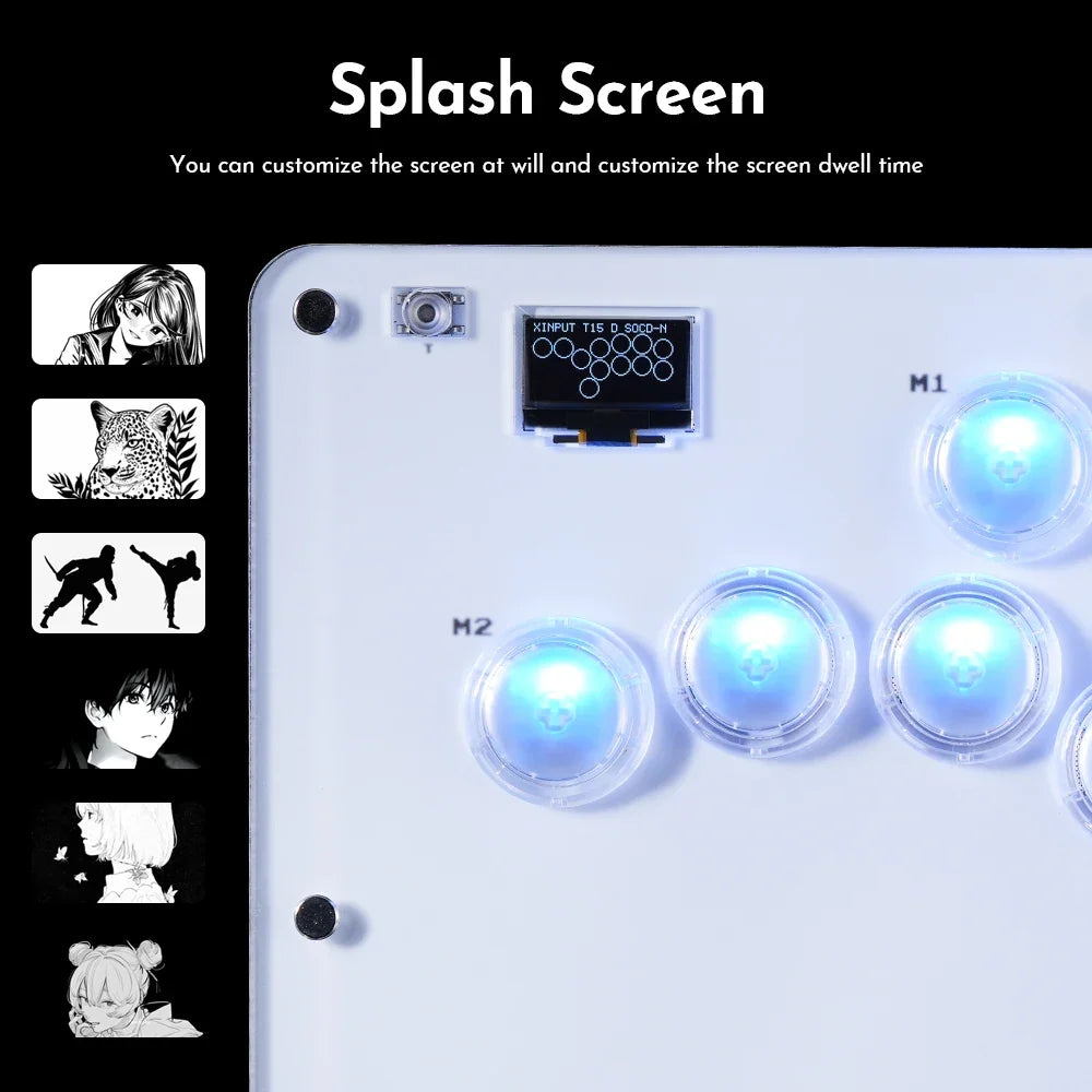 Haute42 R16 Hot-Swappable Leverless Hitbox Controller for PC/PS5