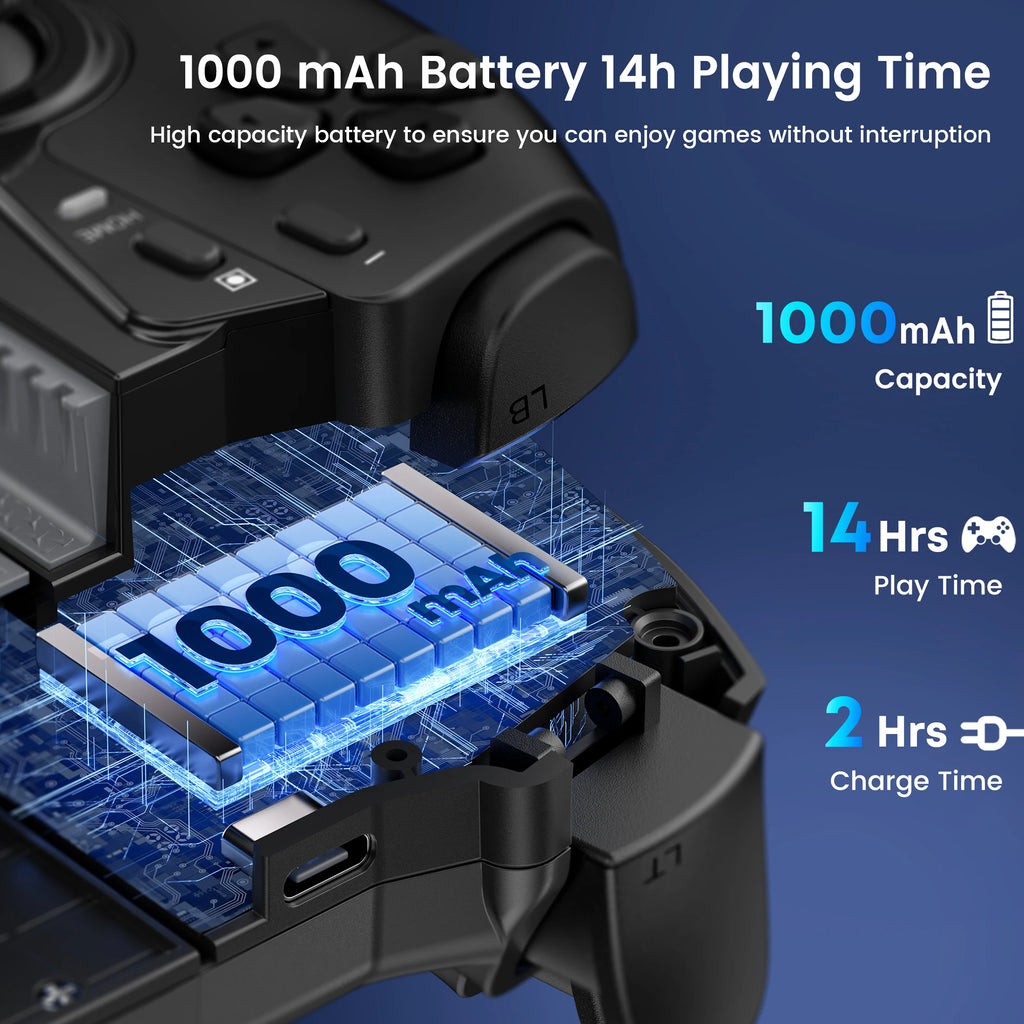DinoFire Switch OLED Controller, TMR, Wireless for Switch 2
