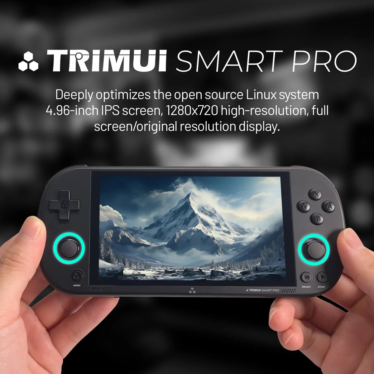 Trimui Smart Pro 4.95-Inch IPS Handheld Console, 13K Games