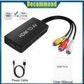 HDMI to AV RCA Converter with PAL and NTSC Support
