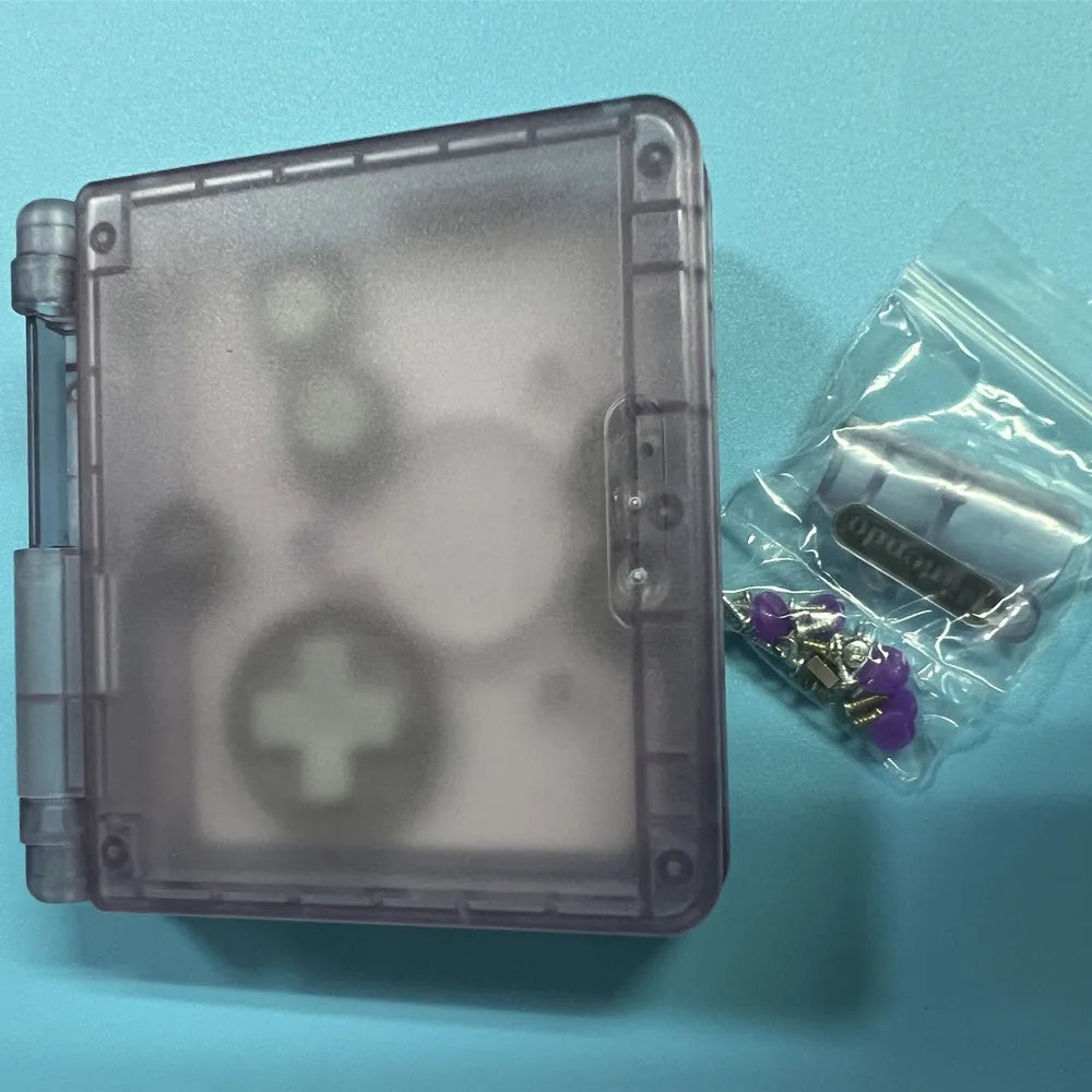 New Shell Case for GBASP Housing GBA SP Shell with Buttons and Sticker Sets Replacement for Gameboy Advance SP Game Accessories