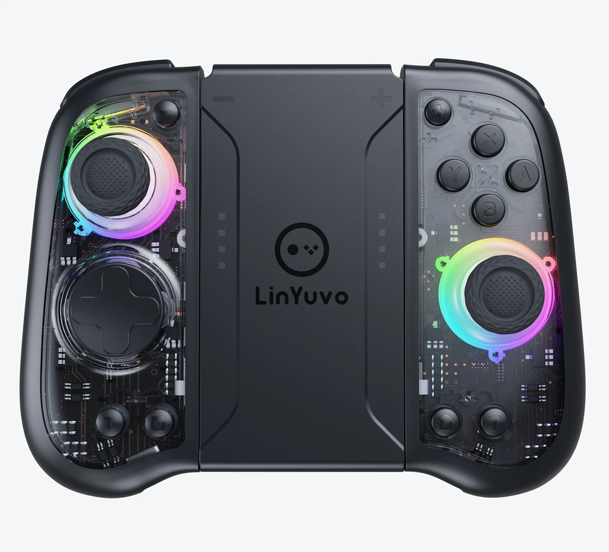 LinYuvo KS51 Wireless Controller for Switch, Hall Joystick RGB