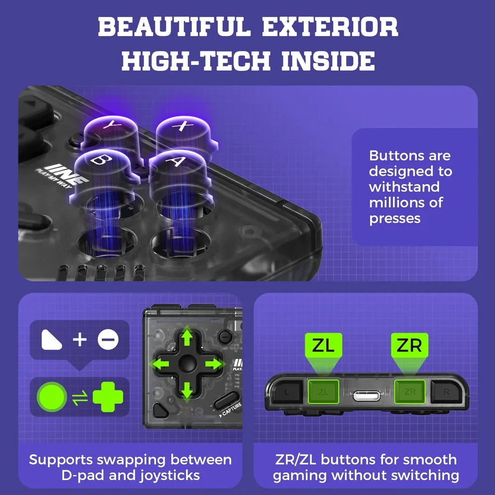 IINE Pocket Mini Controller for Switch 2, Switch, PC, Phone
