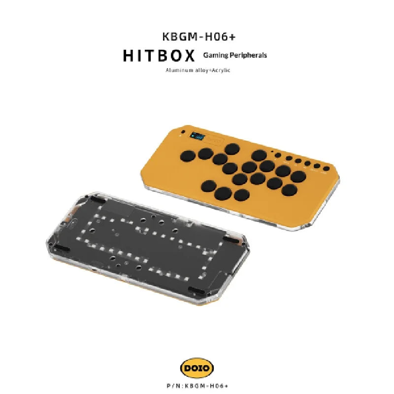 Ps5 Controller Accessories Doio Hitbox Wireless Aluminum Alloy Mechanical Switch Game Keypad Kbgm H06 Stickless Arcade Fighting