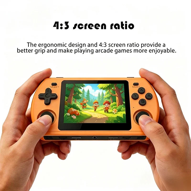 NEW P36S 100GB Video Handheld Game Console Retro 3.5-inch IPS 640*480 Screen Open Source Linux 3000 mAh Battery Children's Gifts