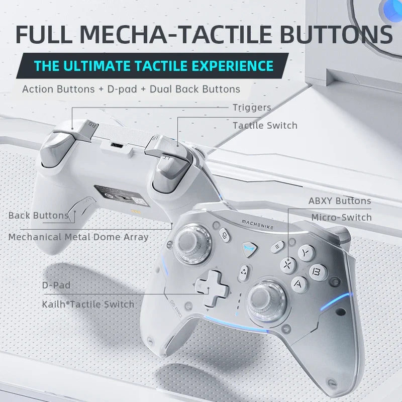 Machenike G5 Pro Wireless Controller, Hall Effect, Switch & PC