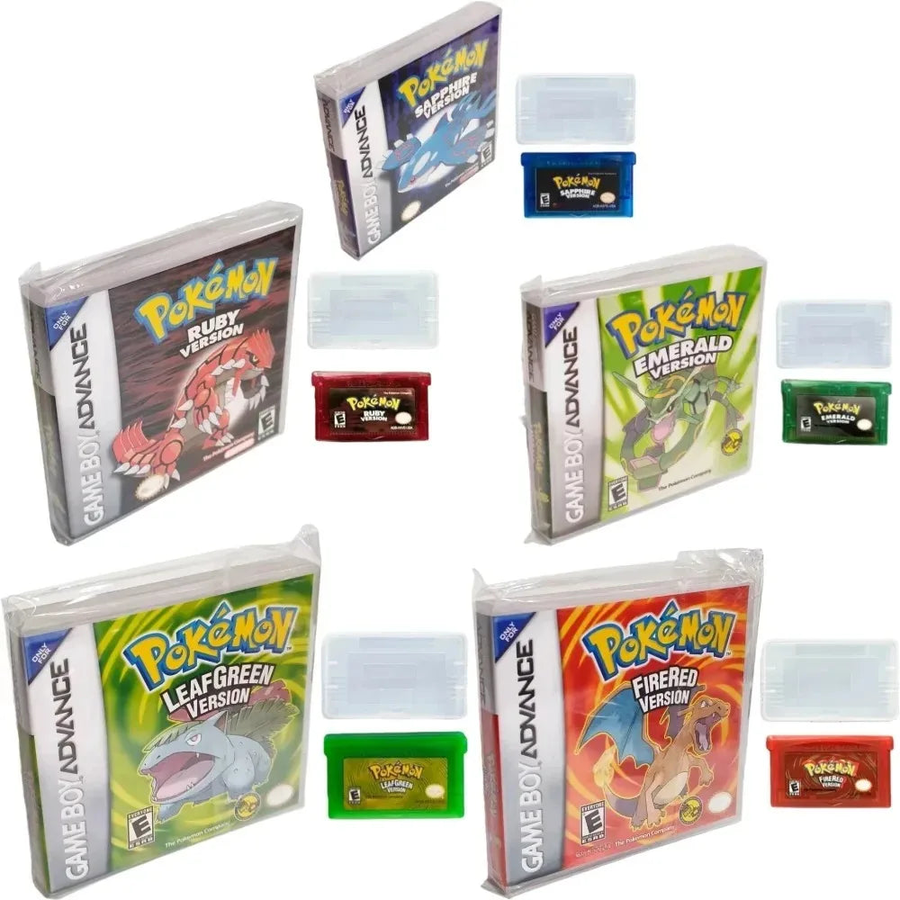 Pokémon 5-Game Reproduction Cartridge for GBA, Box Options