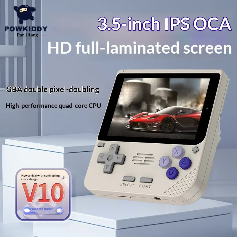 Powkiddy V10 Vertical Screen Retro Handheld Game Console 3.5 Inch