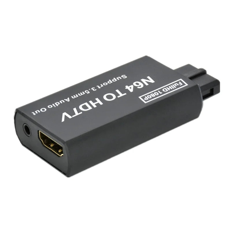 For Game Console N64 to HDMI-compatible Converter Adapter Plug and Play for SNES/NGC/SFC HDMI Adapter with 3.5mm Audio Output