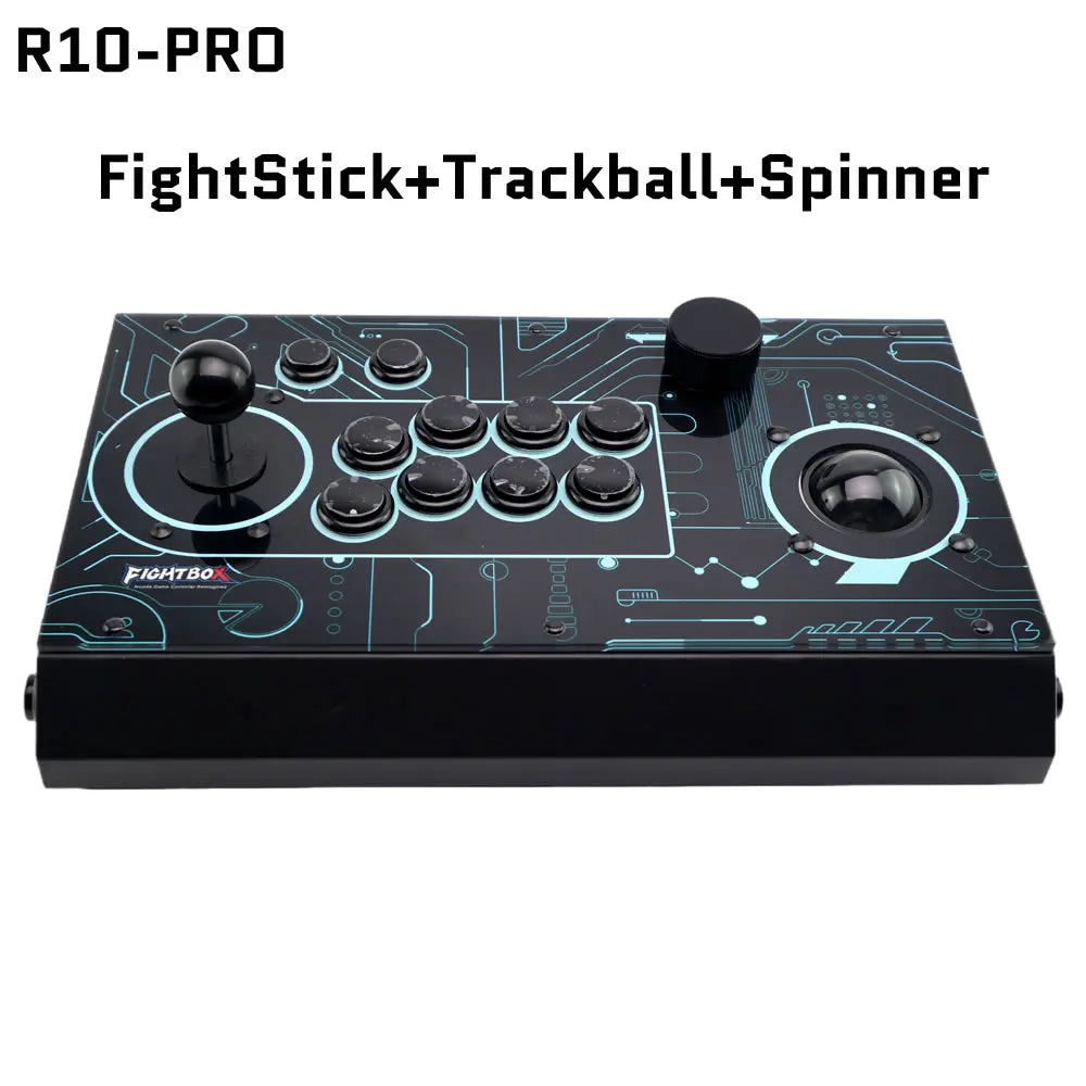 FightBox R10-PRO Arcade Joystick with Trackball & Spinner, PC/PS3
