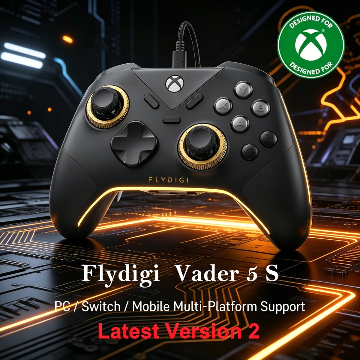 Flydigi Vader 5S Wired Controller for Xbox Series X|S & PC