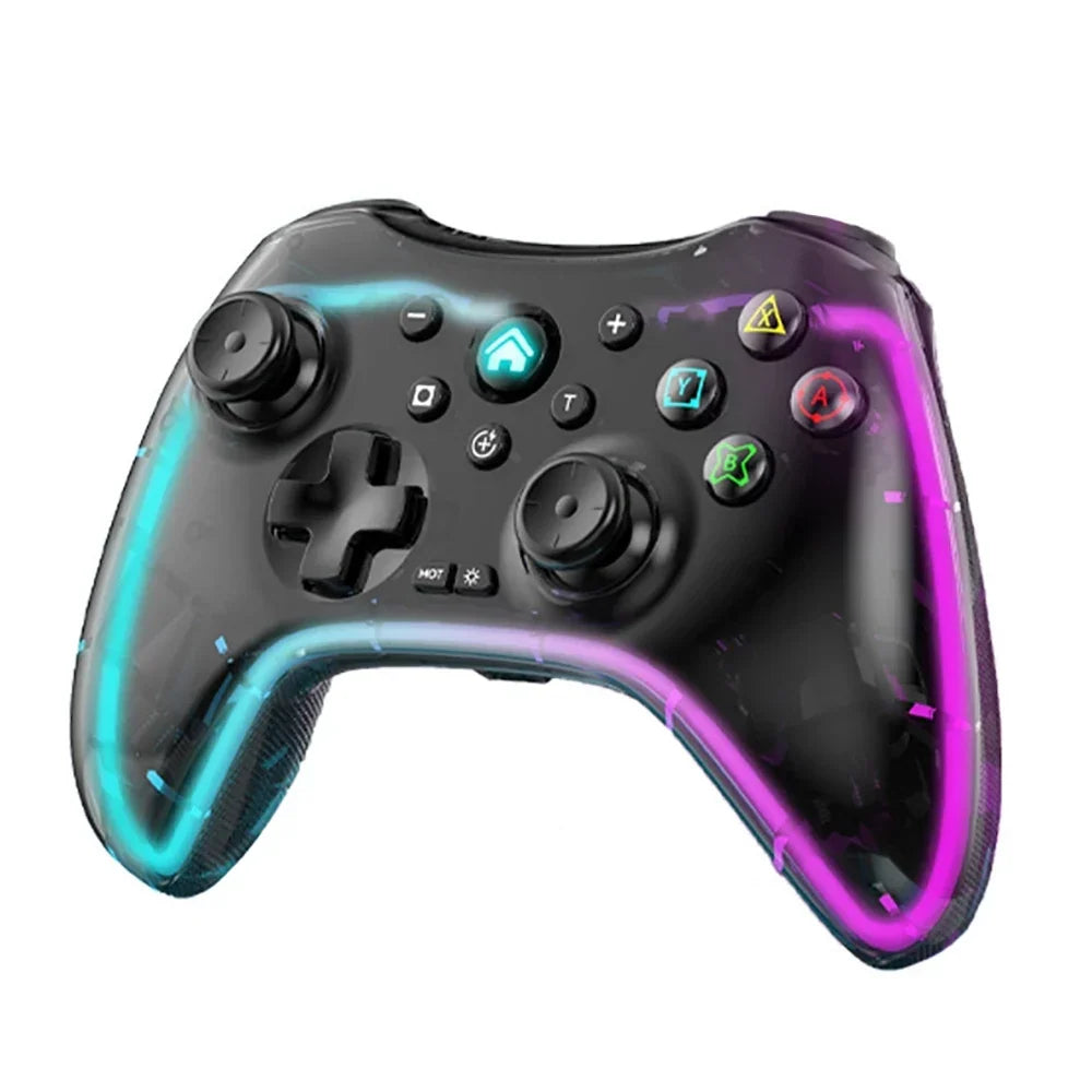 Wireless Controller for PS4 PS3 PC with RGB Lighting, Bluetooth