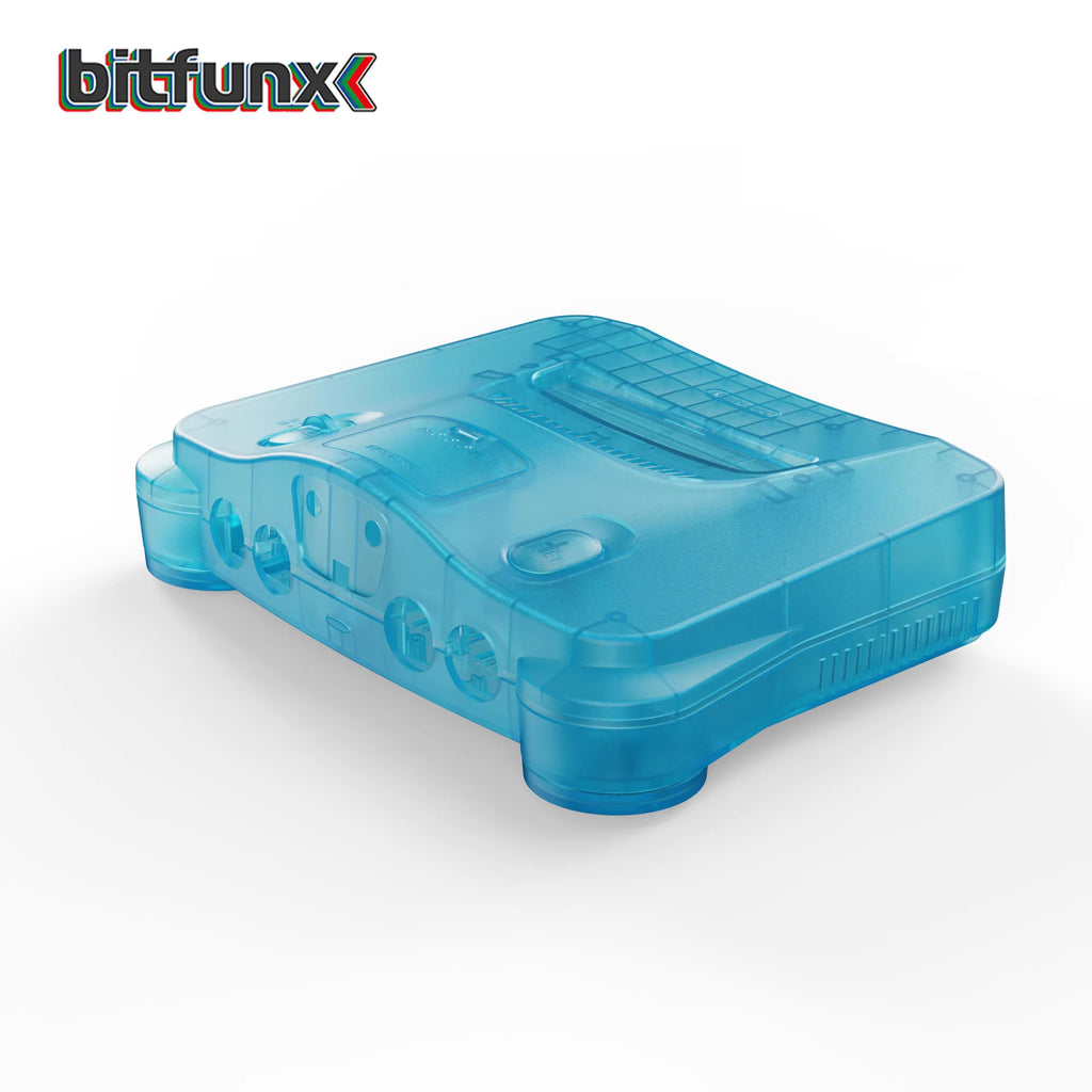 N64 Bitfunx Ice Blue Replacement Shell for Nintendo 64