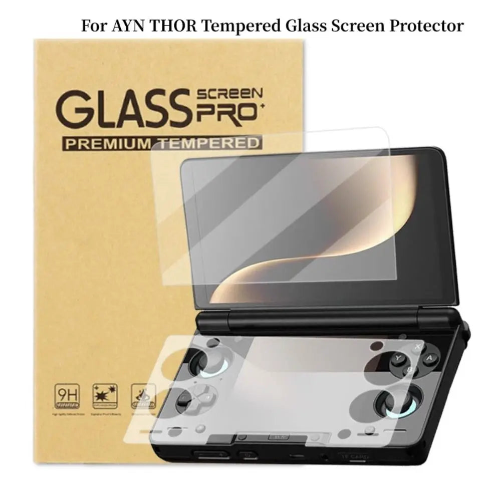 Screen Protector for AYN Thor, 9H Tempered Glass, Dual Screen