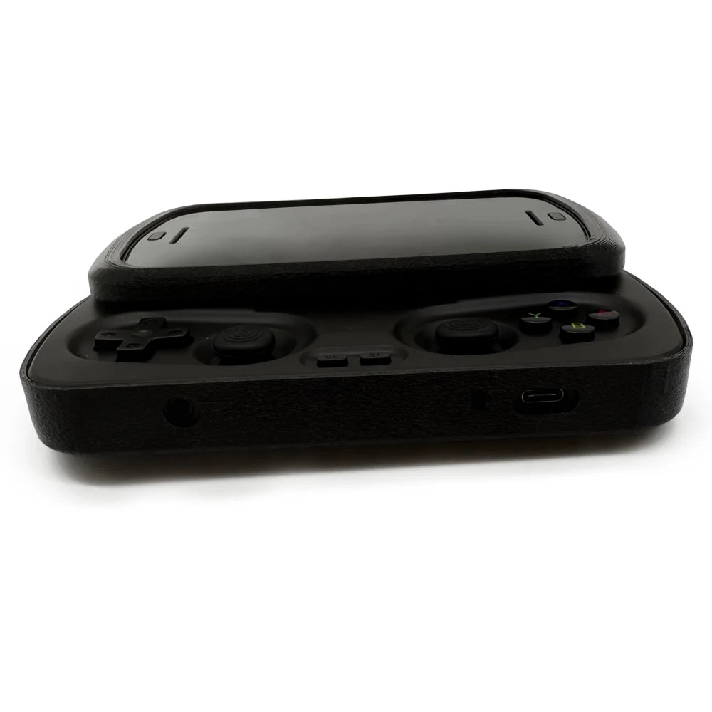 Orange Protective Shell for ANBERNIC RG Slide Console TPU 3D Printed Anti-slip Protective Cover Transparent Orange Black