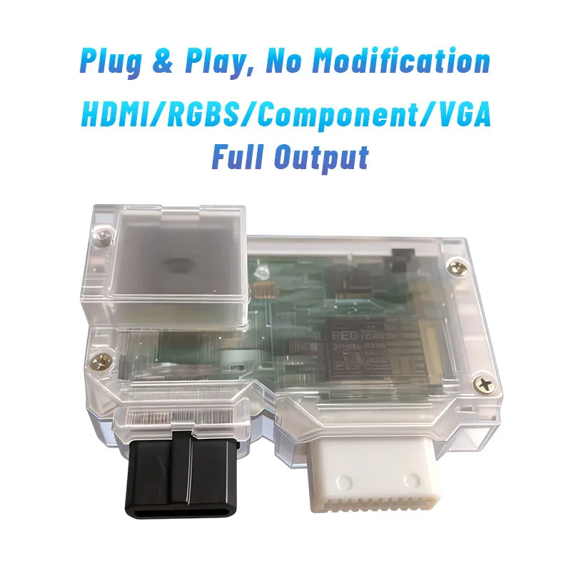 GameCube GCVideo Ultra Video Converter - 480p HDMI & Analog Output with Scanlines - Professional Grade No-Mod Solution