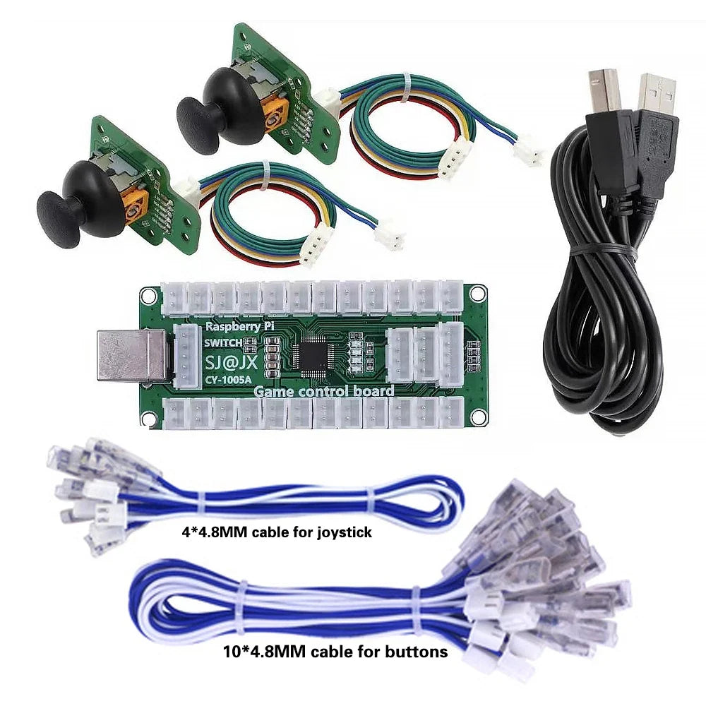 Arcade Game Joystick Controller Usb Board Zero Delay Encoder Gamepad Mini 3d Analog Stick Hitbox Switch Pc Ps3 Raspberry Pi