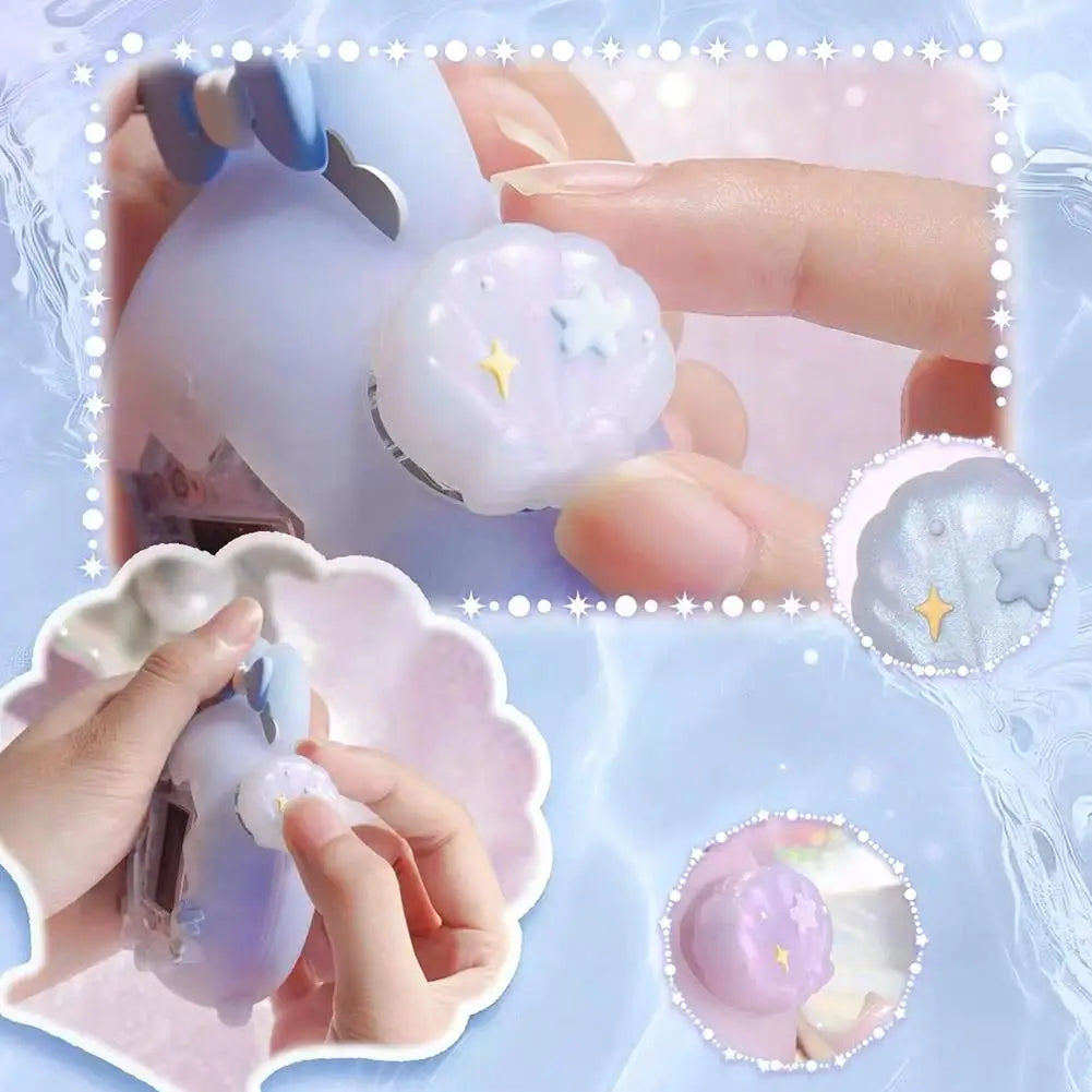 Silicone Knob Cap Cover for Tamagotchi Paradise, Glitter Pearl