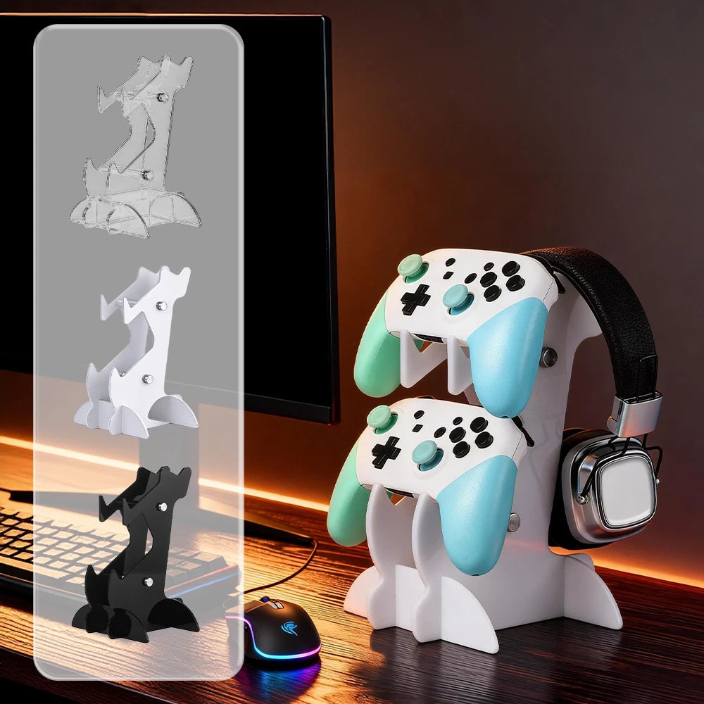Suitable for PS5/PS4/Switch Universal Handle/Headphone Double-Layer Stand