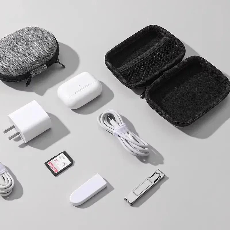 EVA Hard Shell Storage Box for Cables, Headphones & Drives