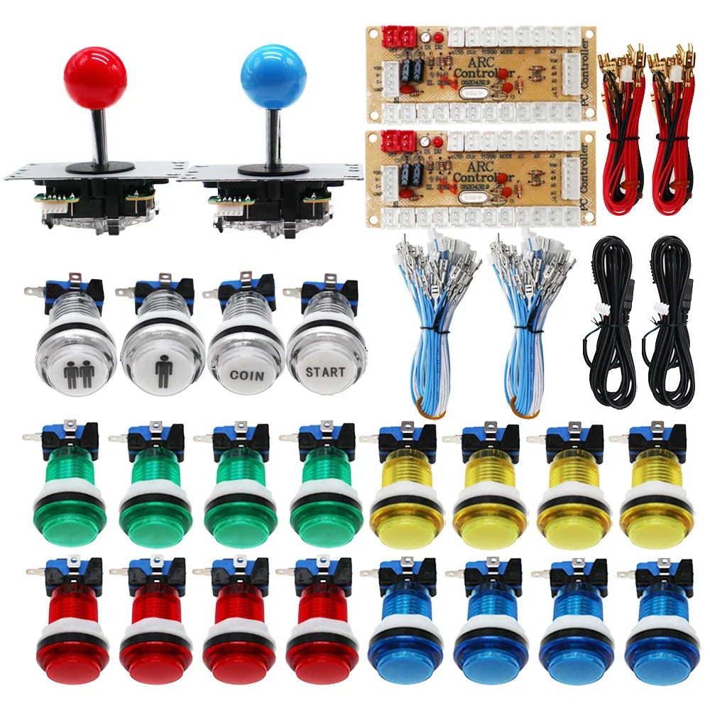 YingLucky 2 Players Arcade Joystick Kit for PC, Raspberry Pi