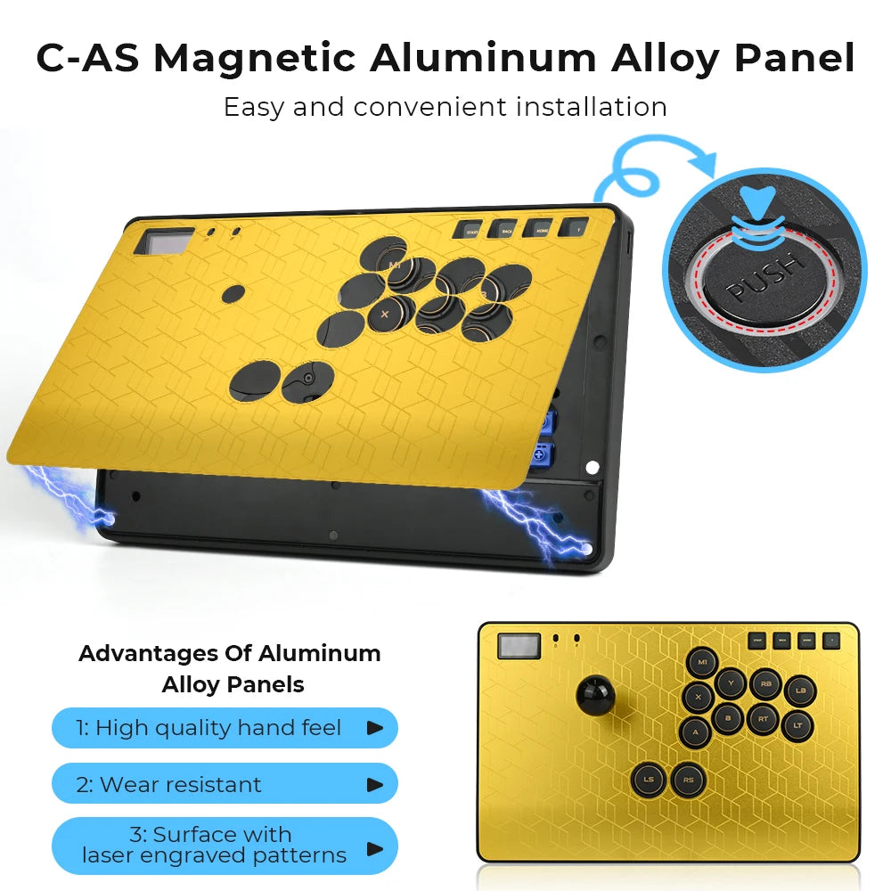 Haute42 C-AS Magnetic Aluminum Leverless Fightstick Controller